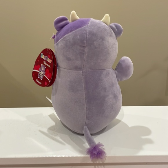 NWT 10” Bubba the Purple Cow Valentine Hugmees Squishmallow - Picture 4 of 6